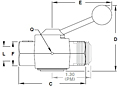 Circle Seal Shufoff Valve 9200 Series Dimensions